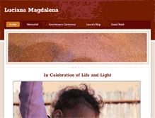 Tablet Screenshot of lucianamagdalena.com